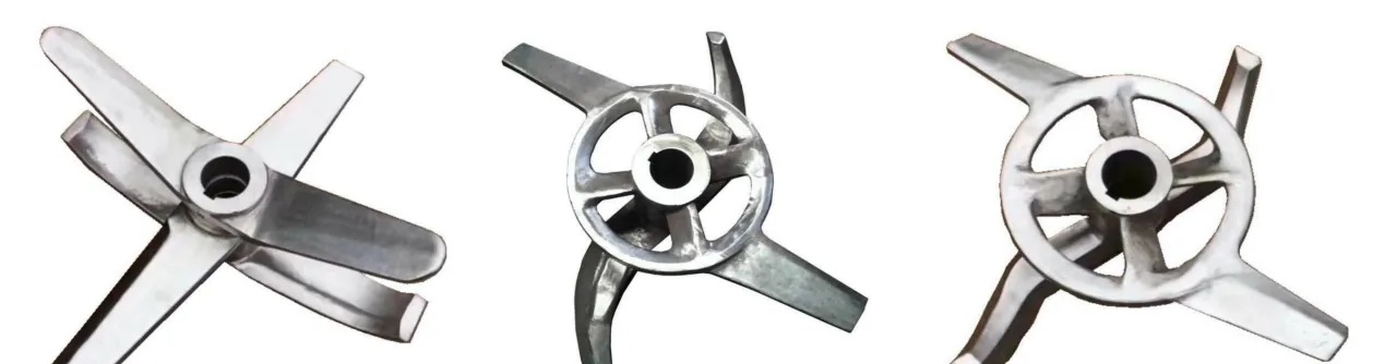 GL Series impeller options including three-blade and disc styles